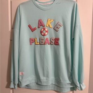 Lake Please Graphic Sweatshirt